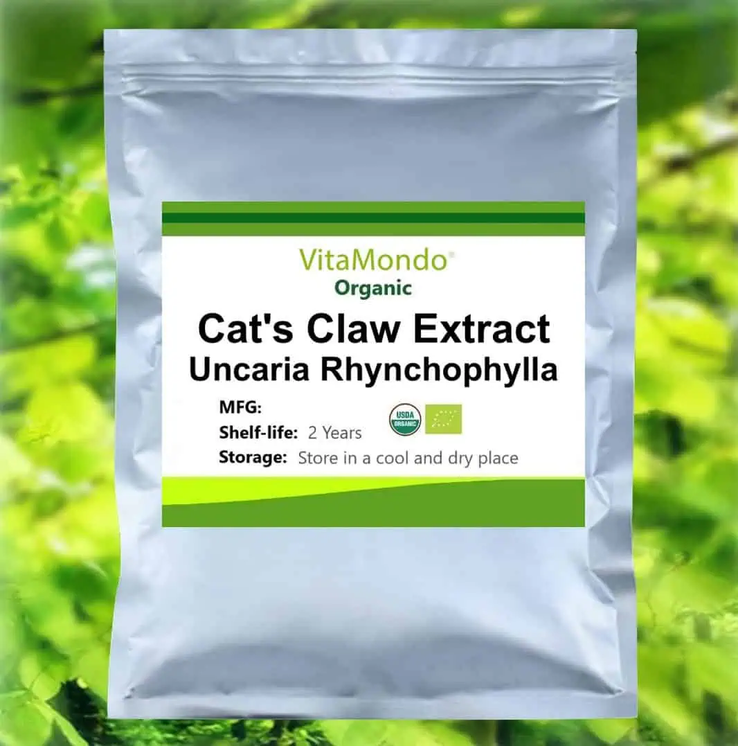 Organic-Cats-Claw-Supplement-Powder-Uncaria-Rhynchophylla-VitaMondo Organic-Cats-Claw-Supplement-Powder-Uncaria-Rhynchophylla-VitaMondo