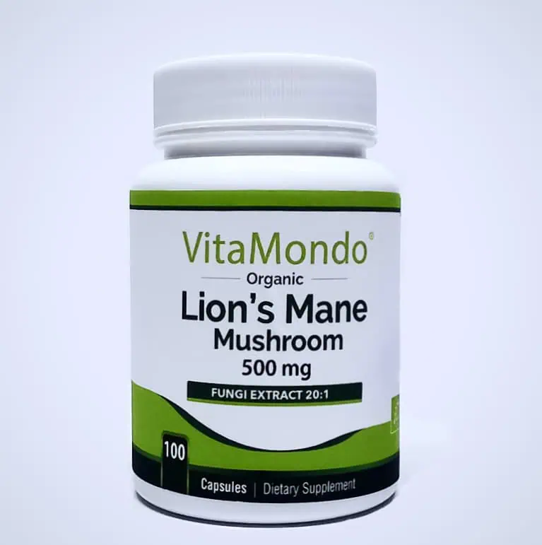 Organic Lions Mane Mushroom Capsules